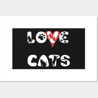 Cat Lovers Love Cats Posters and Art